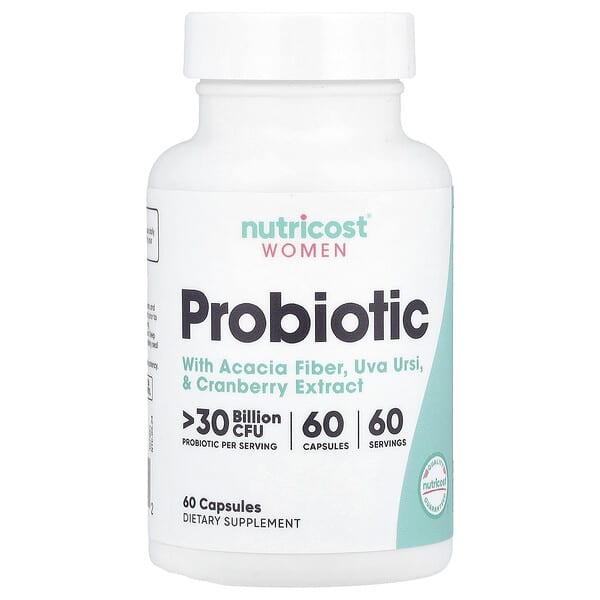Nutricost, 女性，益生菌，> 300 億 CFU，60 粒膠囊