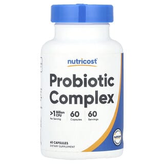 Nutricost, Probiotic Complex, Probiotika-Komplex, >1 Milliarde KBE, 60 Kapseln