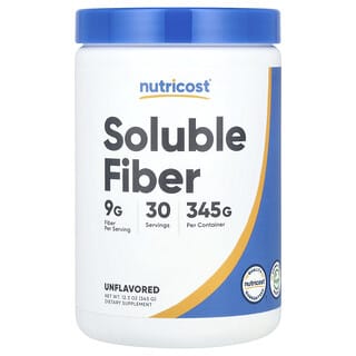 Nutricost, Fibra soluble, Sin sabor, 345 g (12,3 oz)