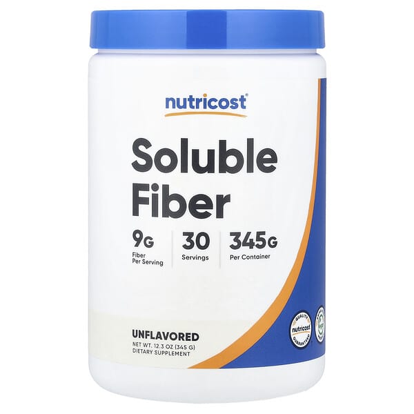 Soluble Fiber, Unflavored, 12.3 oz (345 g)