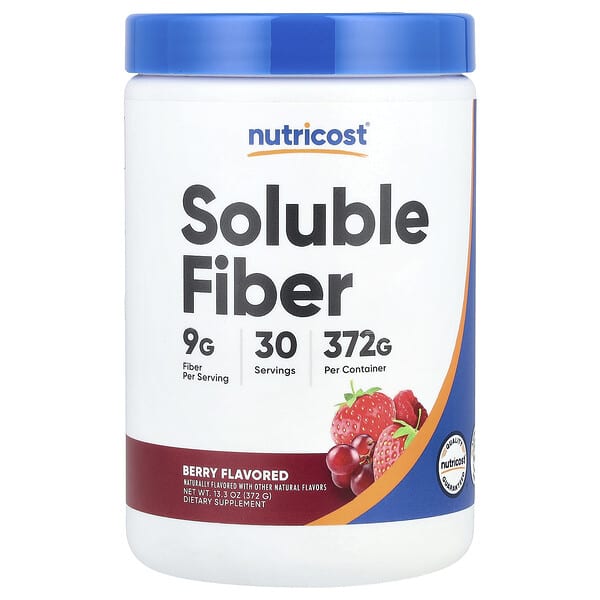Nutricost Soluble Fiber, Berry, 13.3 oz (372 g)