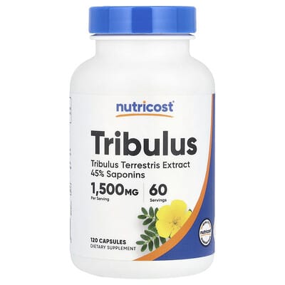 Nutricost, Tribulus Terrestris, 1500 mg, 120 Capsules (750 mg per capsule)