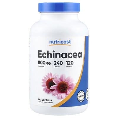 Nutricost, Echinacea, 240 Capsules (400 mg per capsule)