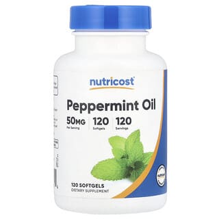 Nutricost, Peppermint Oil, 50 mg, 120 Softgels