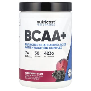 Nutricost, Performance, BCAA+, jeżyna śliwkowa, 423 g