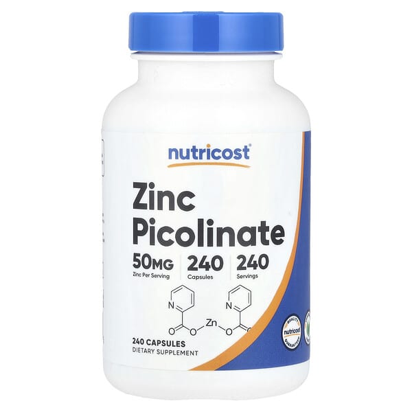 Zinc Picolinate, 50 mg, 240 Capsules