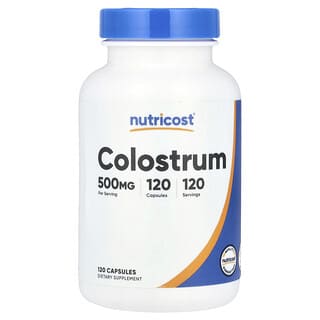 Nutricost, Kolostrum, 500 mg, 120 Kapseln
