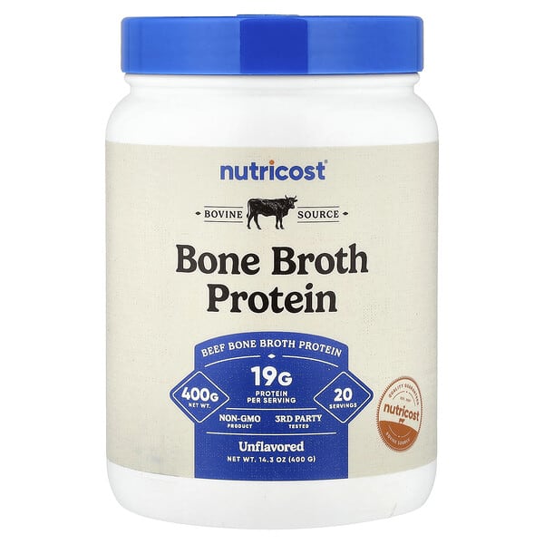 Bone Broth Protein, Unflavored, 14.3 oz (400 g)