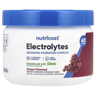 Nutricost, Electrolytes, Advanced Hydration Complex, hochentwickelter Feuchtigkeitskomplex, Traube, 234 g (8,4 oz.)