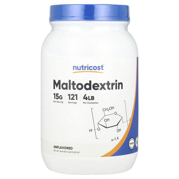 Maltodextrin, Unflavored, 64.8 oz (1,815 g)