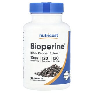 Nutricost, Bioperine®, 10 mg, 120 Capsules