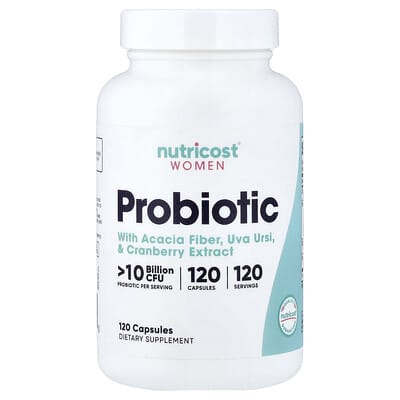 Nutricost, Women, Probiotic, >10 Billion CFU, 120 Capsules