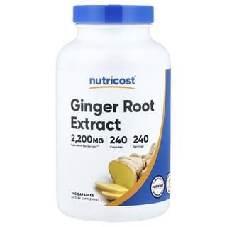 Nutricost, экстракт корня имбиря, 240 капсул (550 мг в 1 капсуле)