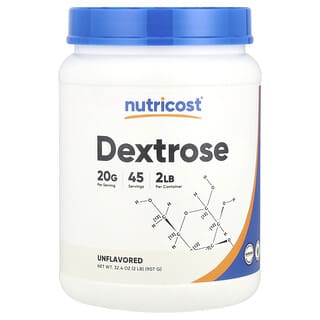 Nutricost, Dekstroza, niearomatyzowana, 907 g