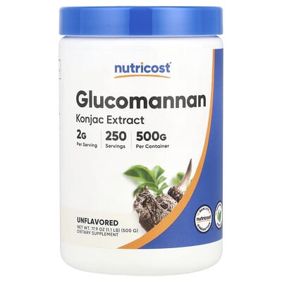 Nutricost, Glucomannan, Original, 17.9 oz (500 g)