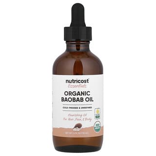 Nutricost, Essentials, Aceite de baobab orgánico, 118 ml (4 oz. líq.)