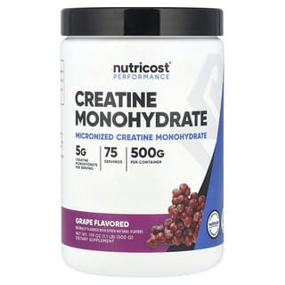 Nutricost, Performance, Creatine Monohydrate, Grape, 1.1 lb (500 g)