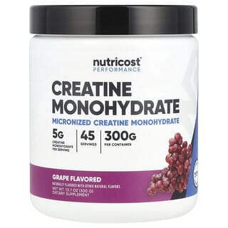 Nutricost, Performance, Creatina Mono-Hidratada, Uva, 300 g (10,7 oz)