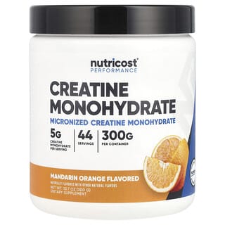 Nutricost, Performance, creatina monoidrato, mandarino, 300 g