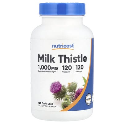 Nutricost, Milk Thistle, 1000 mg, 120 Capsules