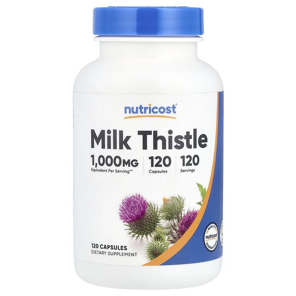Milk Thistle, 1,000 mg, 120 Capsules