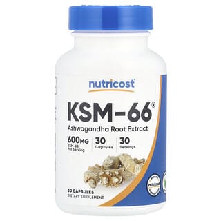 Nutricost, KSM-66®, 600 mg, 30 Kapseln