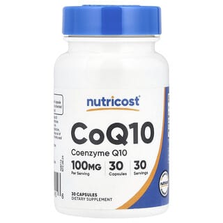 Nutricost, 輔酶 Q10，100 毫克，30 粒膠囊