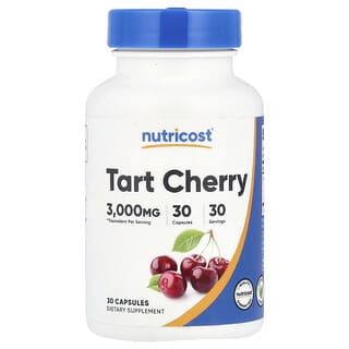 Nutricost, Cereza ácida, 3000 mg, 30 cápsulas