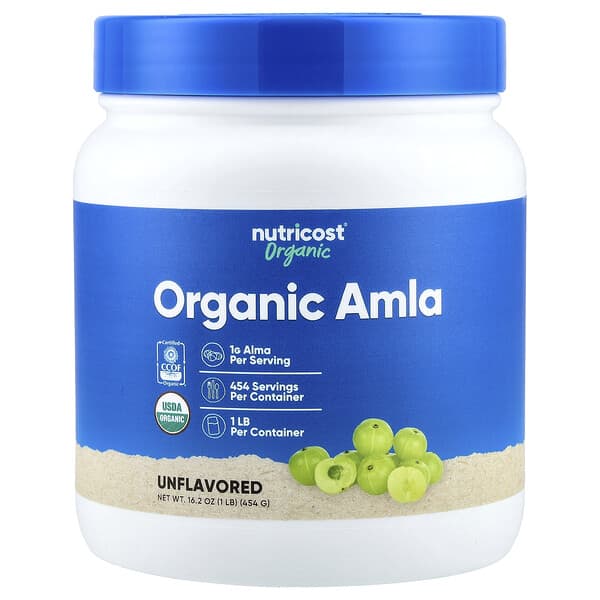 Organic Amla, Unflavored, 16.2 oz (454 g)