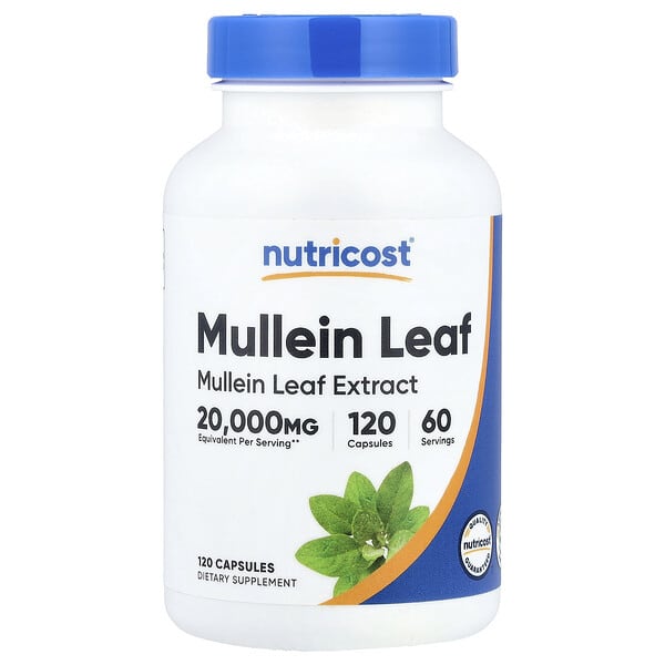 Mullein Leaf, 120 Capsules (500 mg per Capsule)