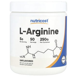 Nutricost, L-arginine, Non aromatisée, 250 g