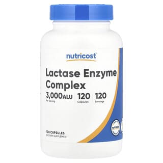 Nutricost, Lactase Enzyme Complex, 3,000 ALU, 120 Capsules