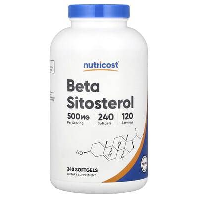 Nutricost, Beta-Sitosterol, 500 mg, 240 Softgels (250 mg each softgel)