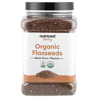 Nutricost, Pantry, органические семена льна, 907 г (32,4 унции)