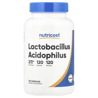 Nutricost, Lactobacillus Acidophilus, 2 Billion CFU, 120 Capsules