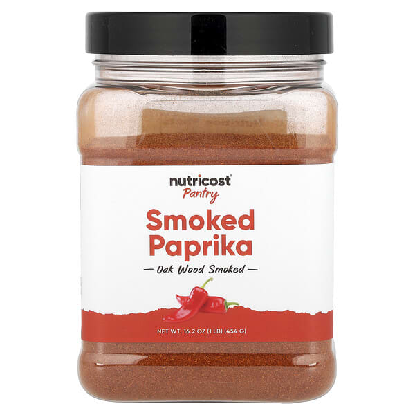 Nutricost, Pantry, Smoked Paprika, Oak Wood Smoked, 16.2 oz (454 g)