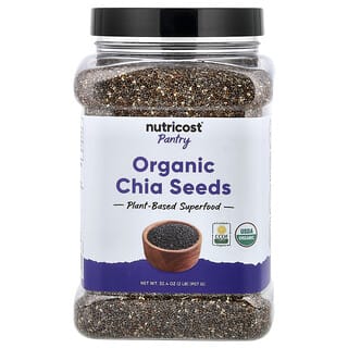 Nutricost, Pantry, Organic Chia Seeds, 32.4 oz (907 g)