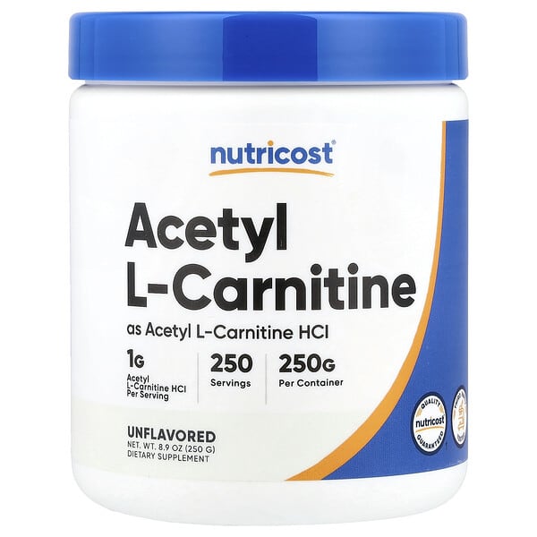 Acetyl L-Carnitine, Unflavored, 8.9 oz (250 g)