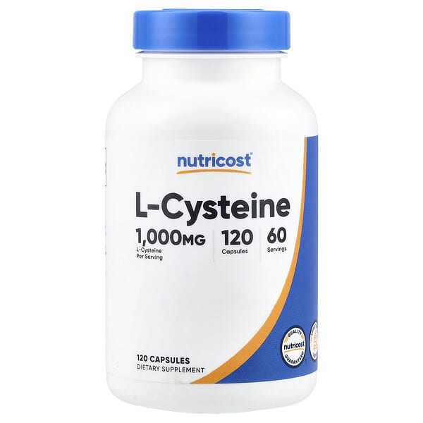 L-Cysteine, 120 Capsules (500 mg per Capsule)