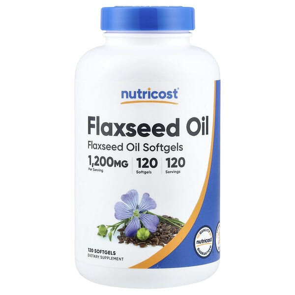 Flaxseed Oil, 1,200 mg, 120 Softgels