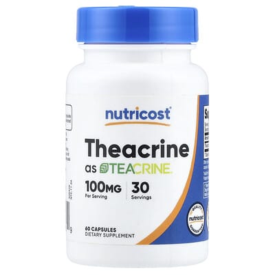 Nutricost, Teacrine®, 60 Capsules (50 mg per capsule)