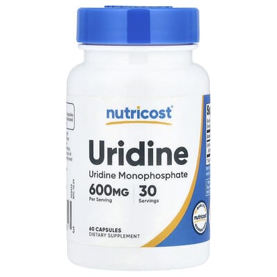 Nutricost, Uridine, 60 Capsules (300 mg each)