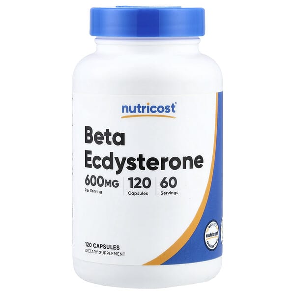 Nutricost, 베타엑디스테론, 캡슐 120정(캡슐 1정당 300mg)