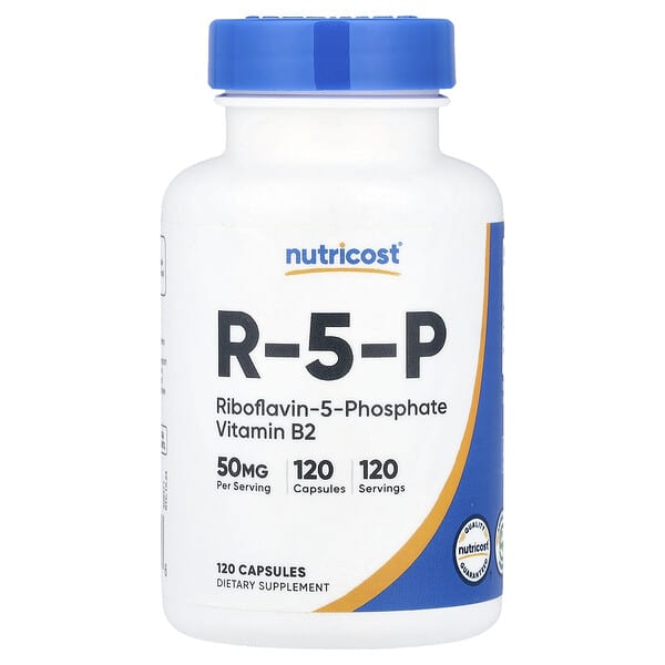 Nutricost, R-5-P, 50mg, 캡슐 120정