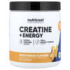 Nutricost, Prestatie, Creatine + Energie, Perzik Mango, 9,4 oz (264 g)