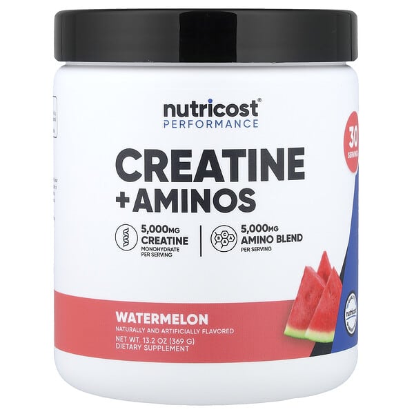 Nutricost Performance, Creatine + Aminos, Watermelon, 13.2 oz (369 g)