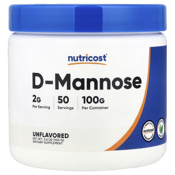 D-Mannose, Unflavored, 3.6 oz (100 g)