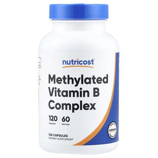 Nutricost, Complex de vitamine B metilate, 120 capsule