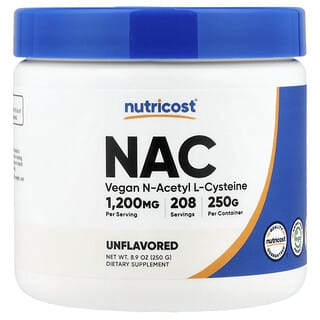 Nutricost, NAC, Sans arôme, 250 g