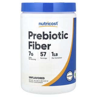 Nutricost, пребиотическая клетчатка, без добавок, 453 г (16,2 унции)